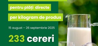 Mai mult lapte produs în fermele din Republica Moldova în primele 6 luni ale anului