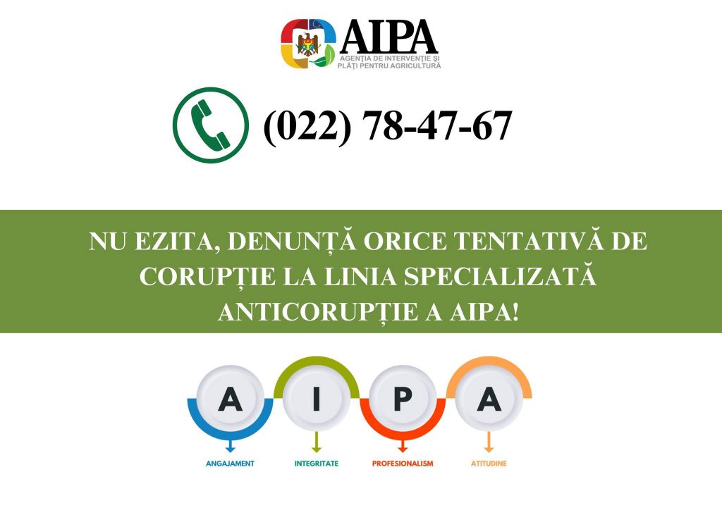 AIPA a instituit Linia specializată anticorupție
