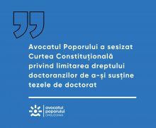 Avocatul Poporului a sesizat Curtea Constituțională