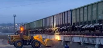 În premieră – CFM a testat un tren încărcat cu 3 mii de tone