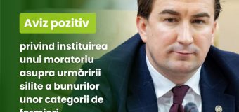 Aviz pozitiv privind instituirea unui moratoriu asupra urmăririi silite a bunurilor unor categorii de fermieri