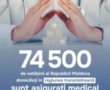 Peste 74 mii de cetățeni ai Republicii Moldova din regiunea transnistreană sunt asigurați medical pe malul drept al Nistrului