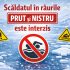 Poliția de Frontieră: Scăldatul în râurile Prut și Nistru pe linia frontierei este interzis