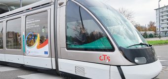 Curiozități: Odată cu preluarea președinției Comitetului de Miniștri al CoE, un tramvai cu drapelul moldovenesc circulă prin Strasbourg