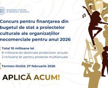 Ministerul Culturii lansează concursul de finanțare a proiectelor culturale pentru 2026