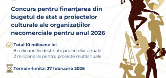 Ministerul Culturii lansează concursul de finanțare a proiectelor culturale pentru 2026