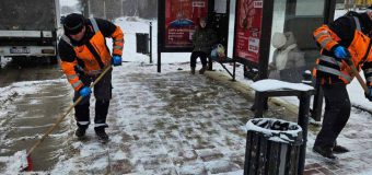 Drumarii continuă intervenția în Chișinău cu 23 de utilaje pe străzile centrale și secundare