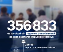 BPR: 356 833 de locuitori din regiunea transnistreană posedă cetățenia Republicii Moldova