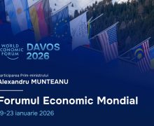 Alexandru Munteanu va reprezenta Republica Moldova la Forumul Economic Mondial de la Davos