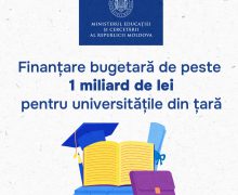 Universitățile din țară primesc finanțare bugetară de 1,1 miliarde de lei, inclusiv în baza indicatorilor de performanță