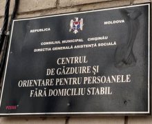 Centrul de găzduire și orientare pentru persoanele fără domiciliu din Chișinău adăpostește la moment 89 de persoane