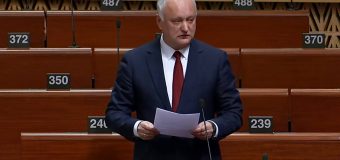 Igor Dodon – la tribuna APCE: În prezent, Republica Moldova trăiește cea mai grea, cea mai dificilă, cea mai nenorocită perioadă din anul 1992 încoace