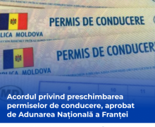 Acordul dintre Republica Moldova și Franța privind preschimbarea reciprocă a permiselor de conducere a fost autorizat spre aprobare de partea franceză