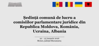 Comisiile juridice din parlamentele Republicii Moldova, România, Ucraina și Albania se vor reuni în cadrul unei ședințe comune