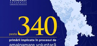 Peste 340 de localități sunt deja implicate în procesul de amalgamare voluntară