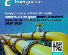Energocom a utilizat stocurile comerciale de gaze pentru a acoperi vârfurile de consum în sezonul rece 2025–2026
