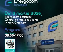 Energocom deschide propriul Centru de relaţii cu clienții în municipiul Chișinău