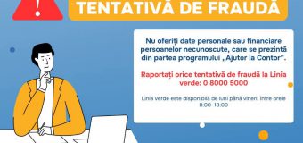 Tentative de fraudă privind programul „Ajutor la contor”