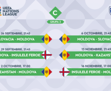 Liga Națiunilor. Programul meciurilor Naționalei Moldovei