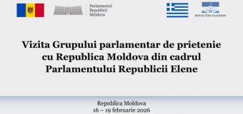 Parlamentul Republicii Moldova va găzdui vizita deputaților eleni din Grupul de prietenie cu țara noastră
