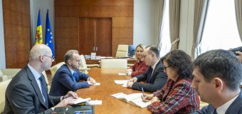 Vlad Batrîncea și Olga Cebotari s-au întâlnit cu șeful Oficiului Consiliului Europei la Chișinău