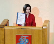Maia Sandu a susținut un discurs în plenul Parlamentului Republicii Lituania