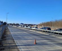 Trafic intens la punctul de trecere frontierei Sculeni, pe sensul de ieșire din Republica Moldova