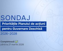 Cancelaria de Stat a lansat un sondaj online pentru stabilirea priorităților Planului de acțiuni pentru Guvernare Deschisă 2026-2028