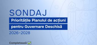 Cancelaria de Stat a lansat un sondaj online pentru stabilirea priorităților Planului de acțiuni pentru Guvernare Deschisă 2026-2028