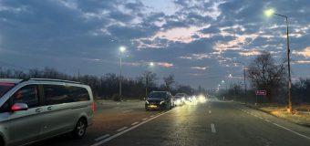 Trafic intens la punctul de trecere a frontierei Leușeni, pe sensul de ieșire din Republica Moldova