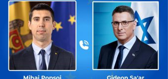 Mihai Popșoi a avut o convorbire telefonică cu ministrul afacerilor externe al Statului Israel