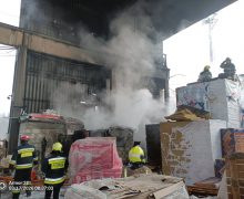 Incendiu la un depozit cu materiale de construcții din Chișinău