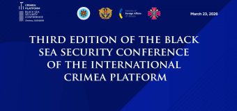 Republica Moldova va găzdui cea de-a treia ediție a Conferinței de Securitate în regiunea Mării Negre, sub egida Platformei Internaționale Crimeea