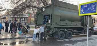 Cisterne cu apă pentru localitățile care au rămas fără apă