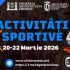 O serie de competiții sportive municipale vor avea loc în perioada 20-22 martie
