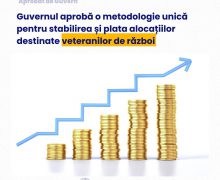 Guvernul aprobă o metodologie unică pentru stabilirea și plata alocațiilor destinate veteranilor de război