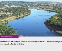 Asociația Promo-LEX a depus denunț penal la Procuratura Generală în legătură cu poluarea masivă a fluviului Nistru