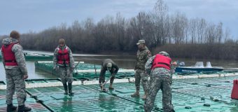 Geniștii militari au intervenit la PTF Leova–Bumbăta pentru menținerea traversării în condiții de siguranță