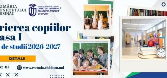 De astăzi începe înscrierea copiilor în clasa I