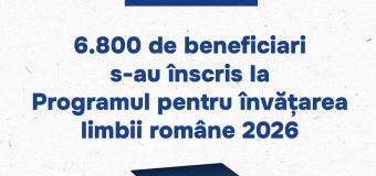 6 800 persoane s-au înscris la cursurile de limba română
