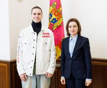 Maia Sandu i-a urat succes interpretului Satoshi înainte de plecarea la Viena