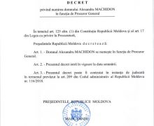 Decret semnat! Alexandru Machidon numit în funcția de Procuror General