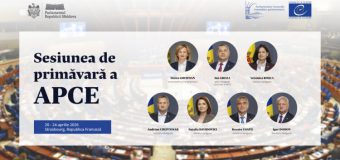 Delegația Parlamentului Republicii Moldova participă la sesiunea de primăvară a APCE