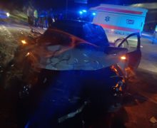 Un bărbat a fost descarcerat de salvatorii IGSU în urma unui accident rutier