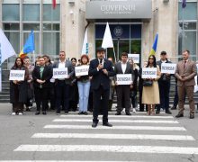 MAN a protestat în fața Guvernului