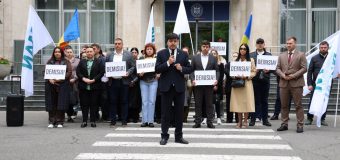 MAN a protestat în fața Guvernului