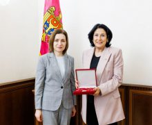 Maia Sandu i-a înmânat „Ordinul Republicii” fostei Președinte a Georgiei