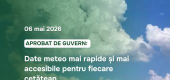 Reorganizarea Serviciul Hidrometeorologic de Stat – aprobată de Guvern