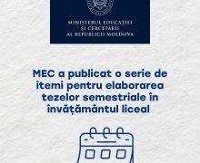 MEC a publicat o serie de itemi pentru elaborarea tezelor semestriale în învățământul liceal
