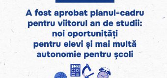 MEC a aprobat planul-cadru pentru viitorul an de studii: noi oportunități pentru elevi și mai multă autonomie pentru școli